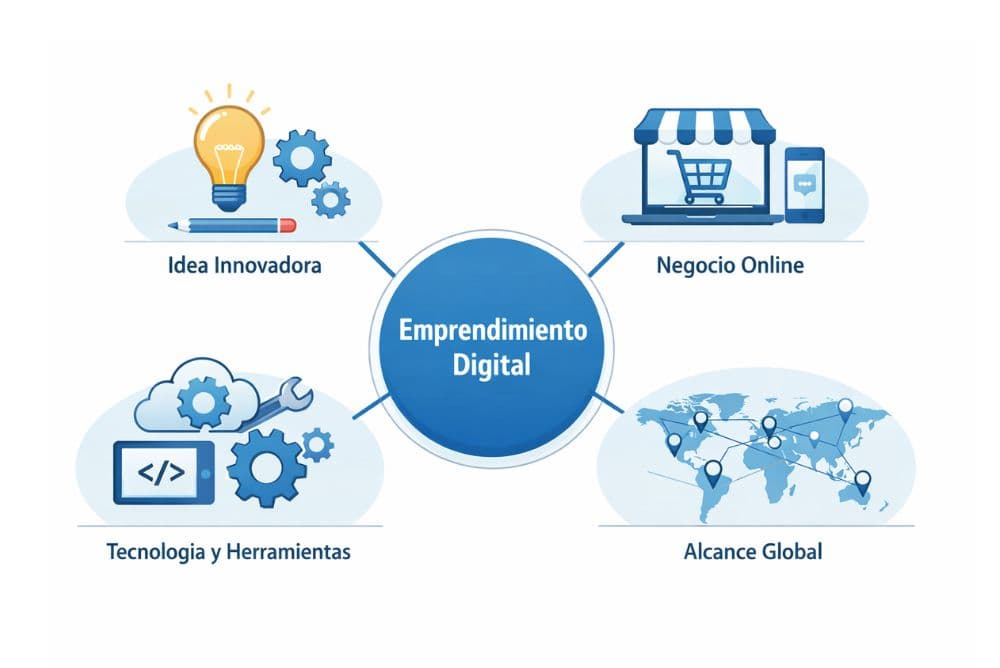 Infografía qué es el emprendimiento digital