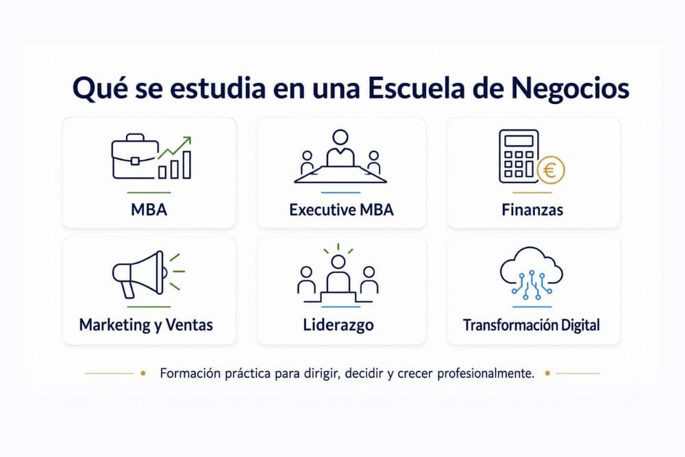 Qué se estudia en una escuela de negocios